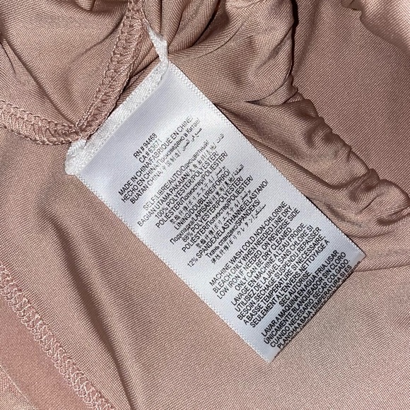 BCBGMAXAZRIA Womens V-neck Woven Floral Peasant Long Sleeve lined blouse Top EUC - Picture 15 of 16